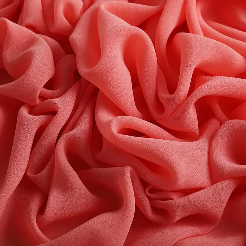 Pink chiffon fabric