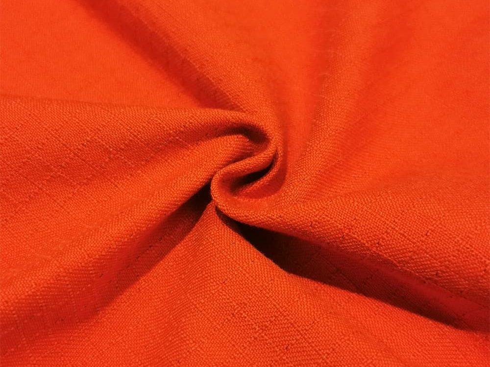 Orange Modacrylic Fabric