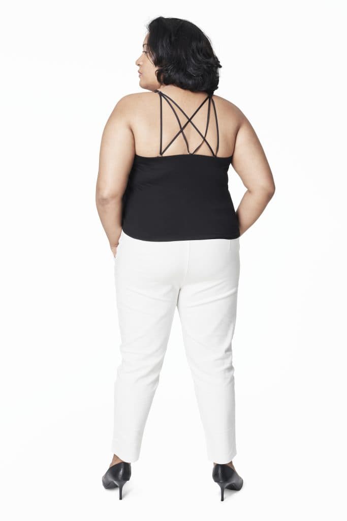 Back Strap Pattern Tank Tops