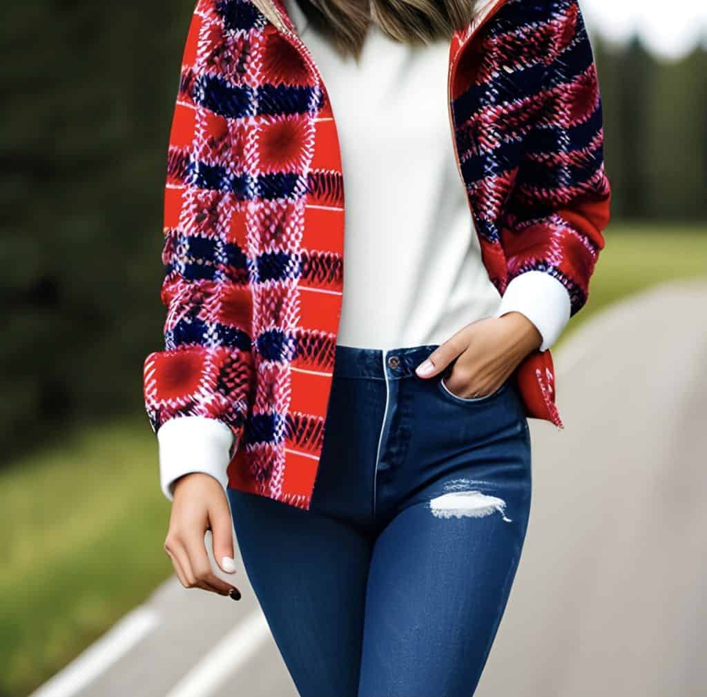 Flannel hoodie