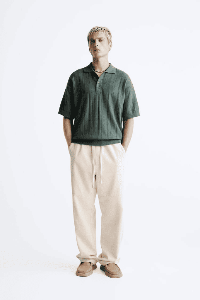 Knitted Polo Shirt