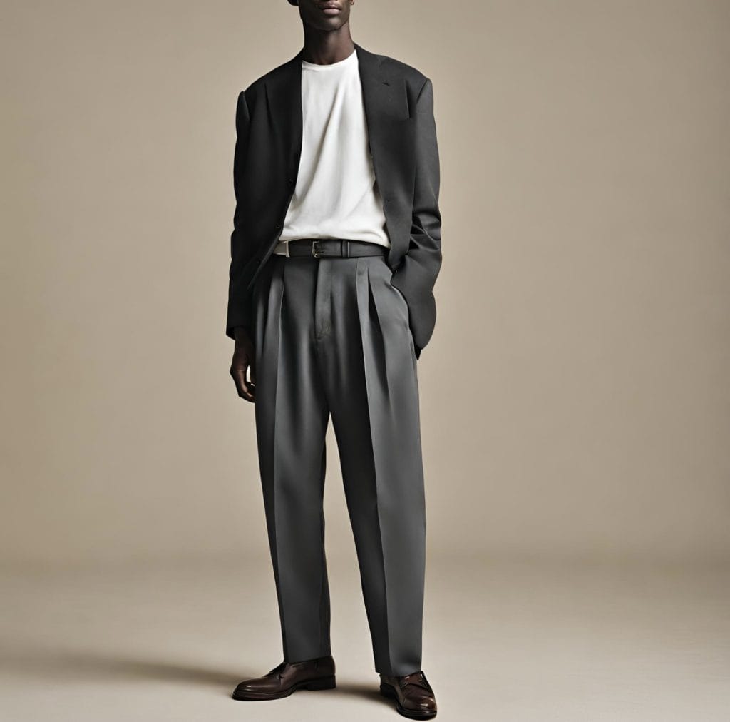 Pleated trousers