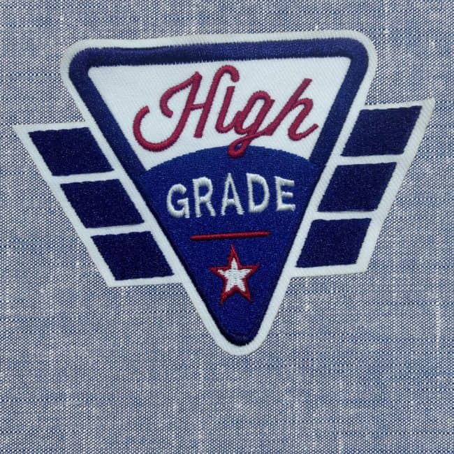 Woven Patch Chambray Fabric